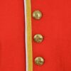 Red Wool with Gold Braiding Long Sleeves Military Kilt Jacket BUTTONS